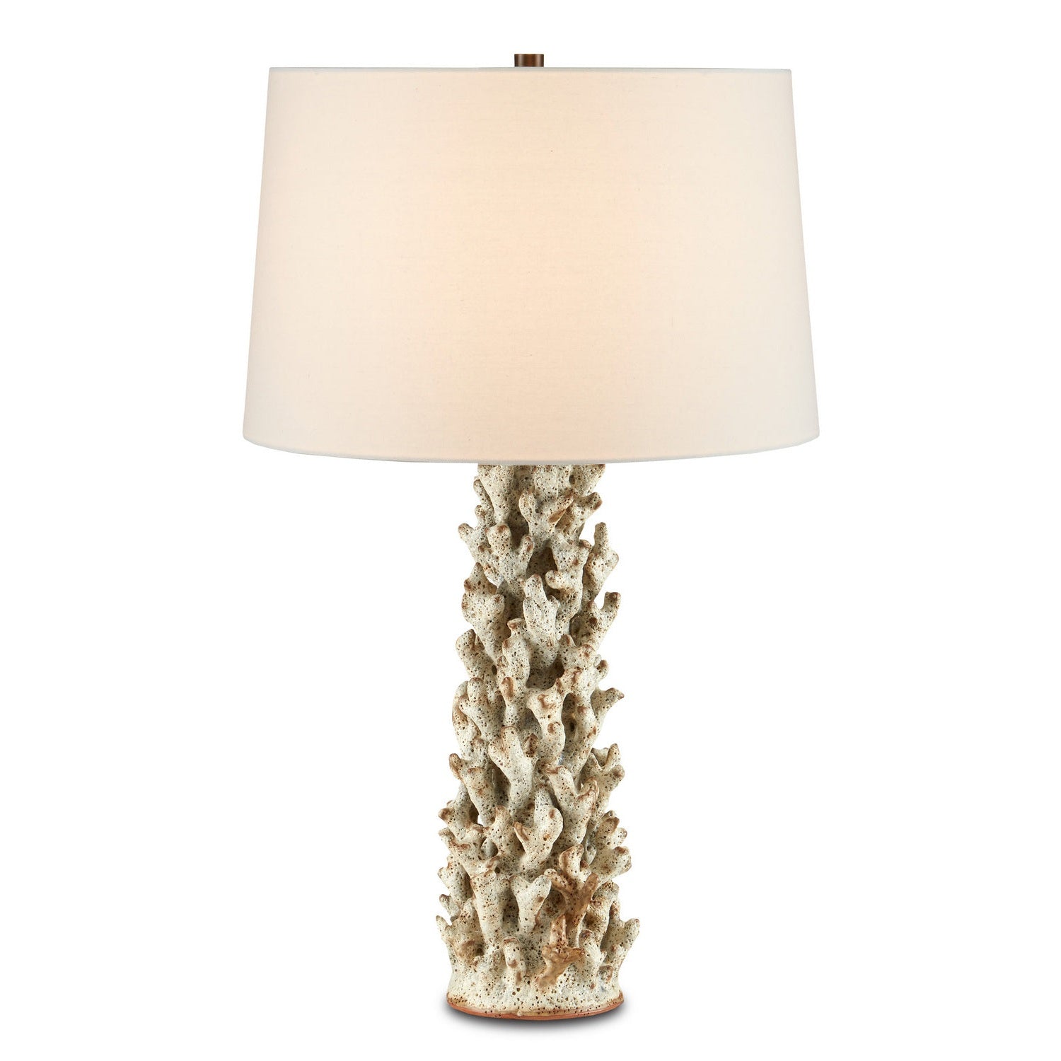 Currey and Company - 6000-0743 - One Light Table Lamp - Staghorn Coral Table Lamp - Sunken White