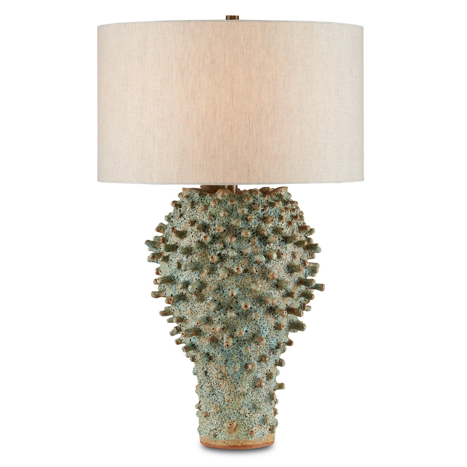 Currey and Company - 6000-0744 - One Light Table Lamp - Sea Urchin Collection - Sunken Green