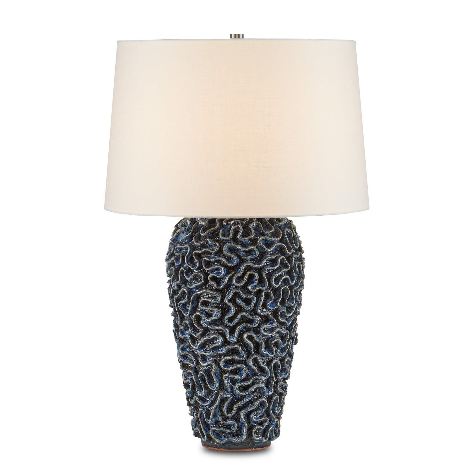 Currey and Company - 6000-0745 - One Light Table Lamp - Milos Collection - Blue