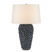 Currey and Company - 6000-0745 - One Light Table Lamp - Milos Collection - Blue