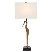 Currey and Company - 6000-0759 - One Light Table Lamp - Antigone Brass Table Lamp - Antique Brass/Black