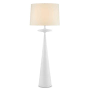 Currey and Company - 8000-0104 - One Light Floor Lamp - Giacomo White Floor Lamp - Gesso White