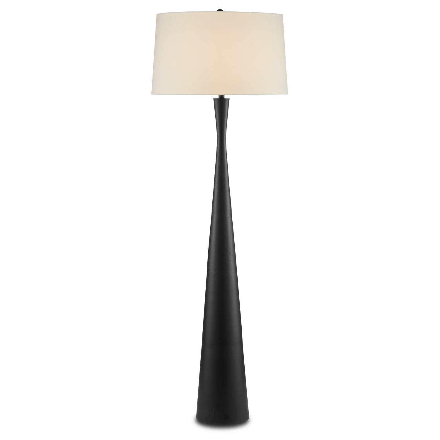 Currey and Company - 8000-0105 - One Light Floor Lamp - Montenegro Black Floor Lamp - Matte Black