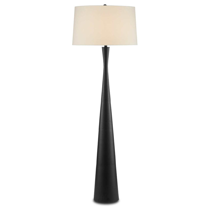 Currey and Company - 8000-0105 - One Light Floor Lamp - Montenegro Black Floor Lamp - Matte Black