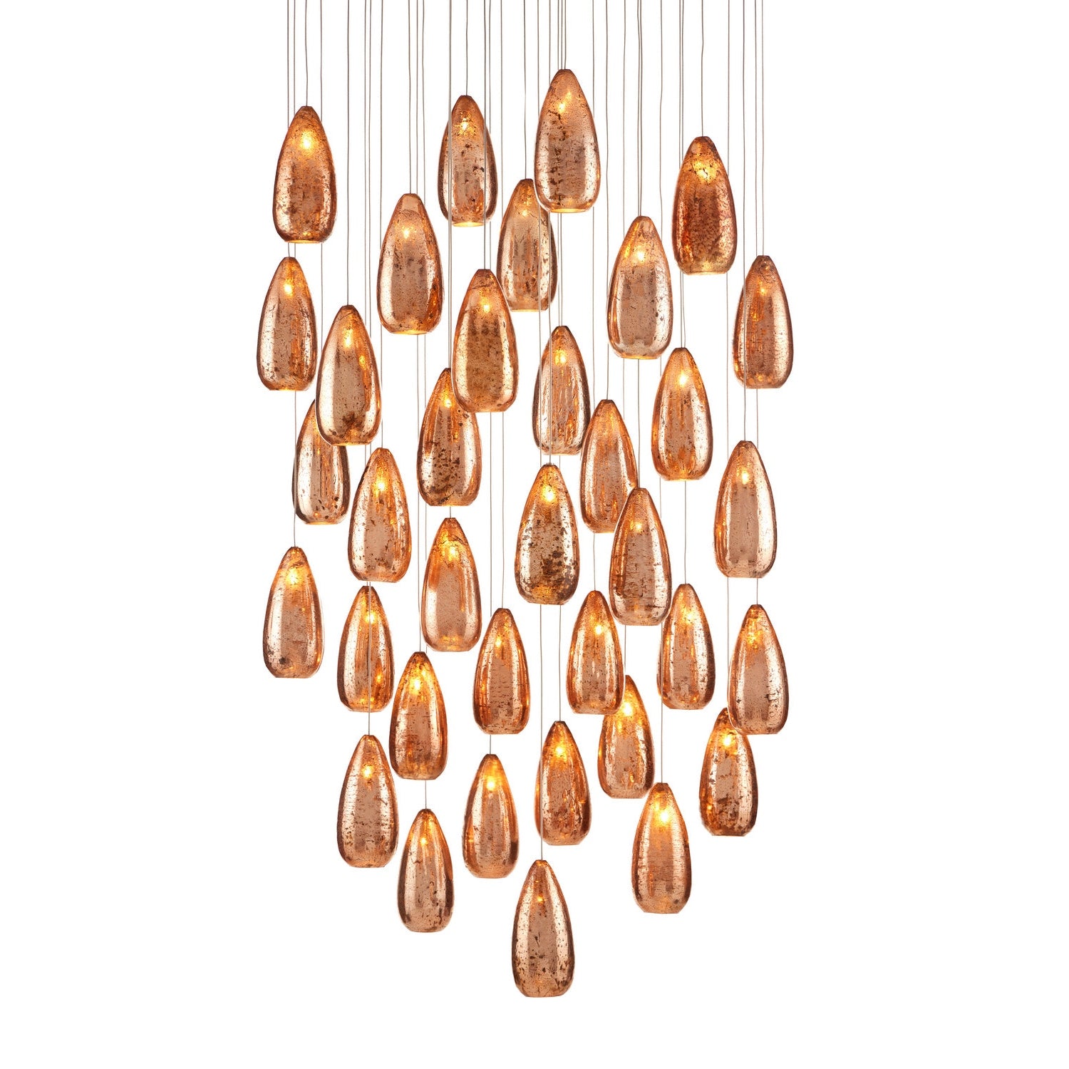 Currey and Company - 9000-0908 - 36 Light Pendant - Rame Collection - Copper