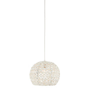 Currey and Company - 9000-0909 - One Light Pendant - Piero Collection - Sugar White