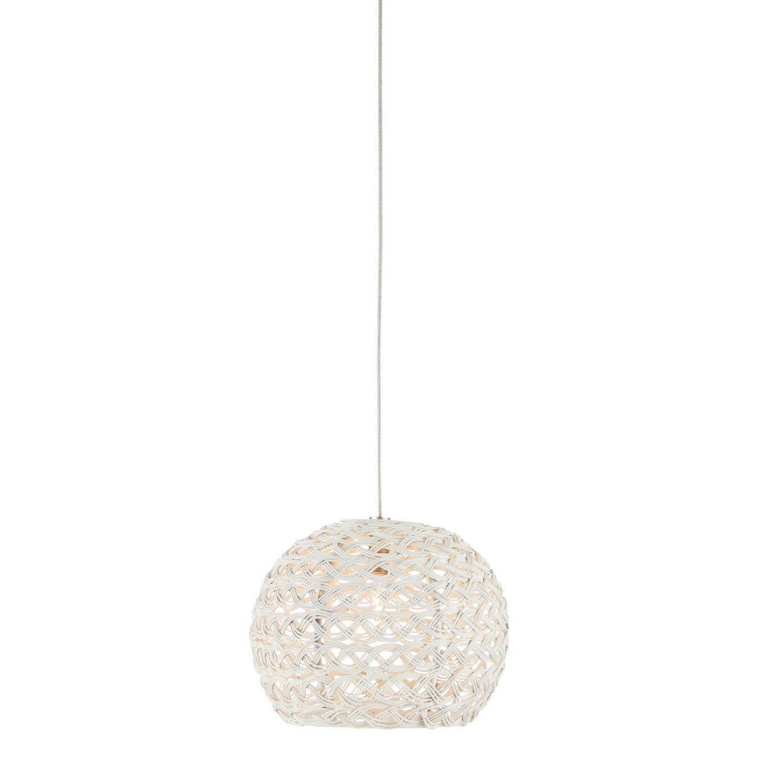 Currey and Company - 9000-0909 - One Light Pendant - Piero Collection - Sugar White
