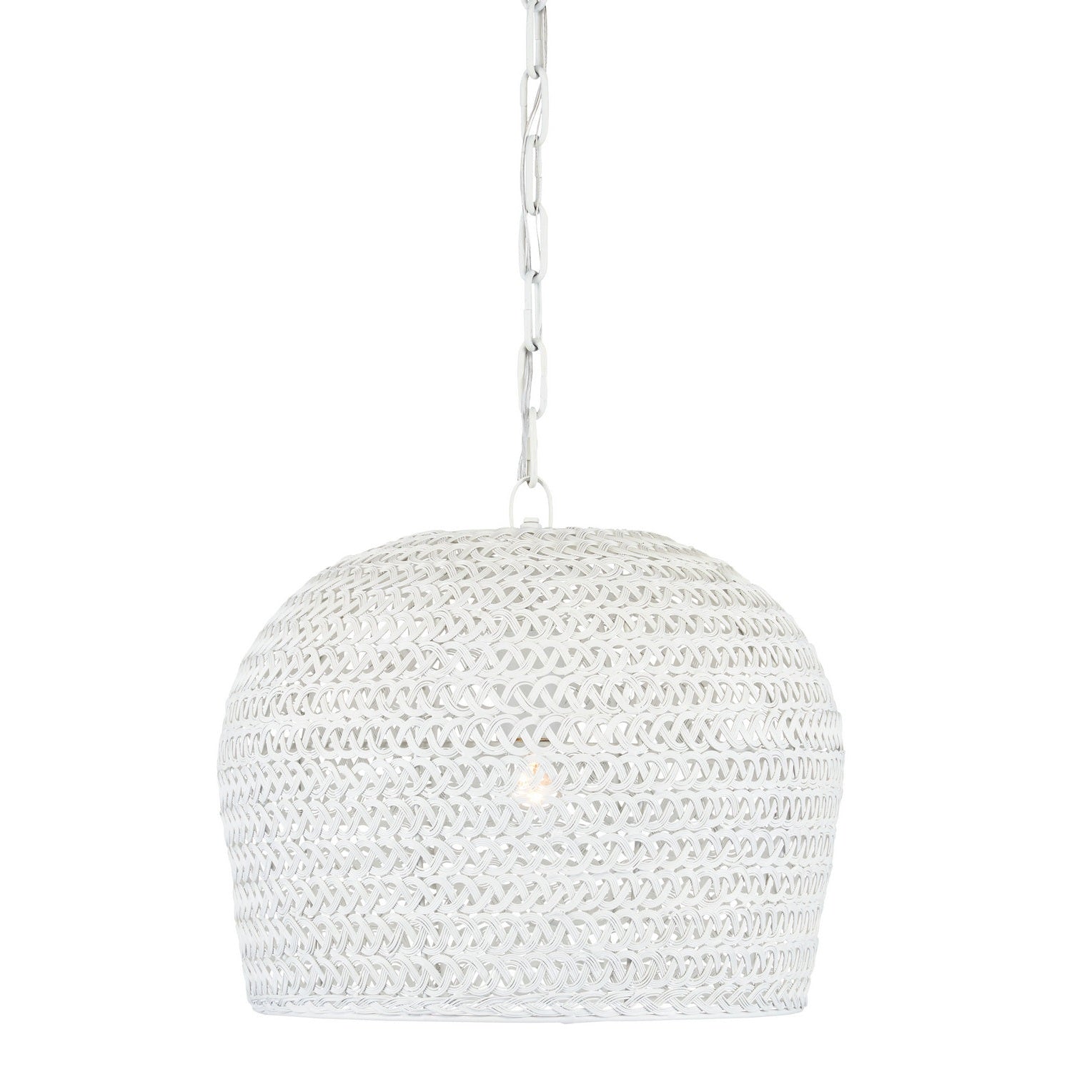 Currey and Company - 9000-0870 - One Light Chandelier - Piero Collection - White
