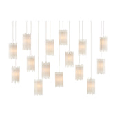 Currey and Company - 9000-0885 - 15 Light Pendant - Escenia Collection - Frosted White