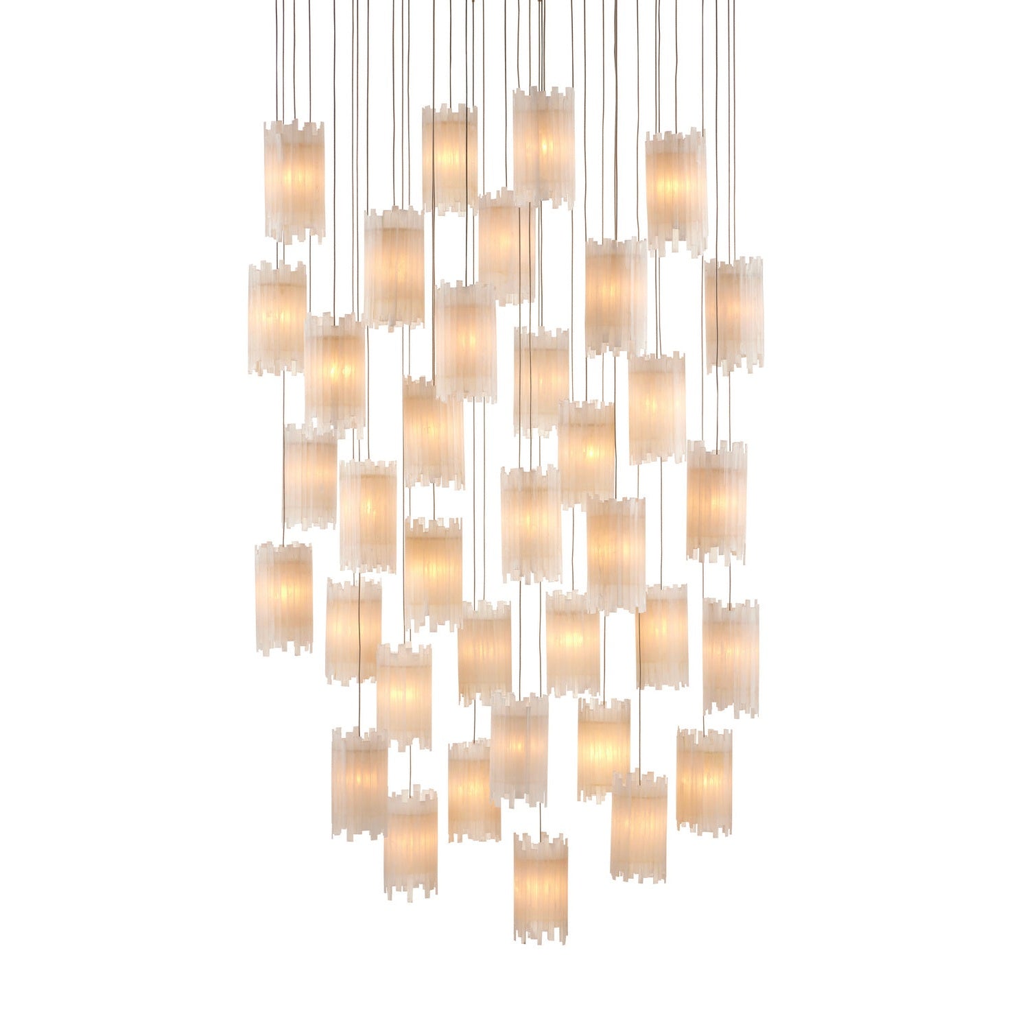 Currey and Company - 9000-0887 - 36 Light Pendant - Escenia Collection - Frosted White