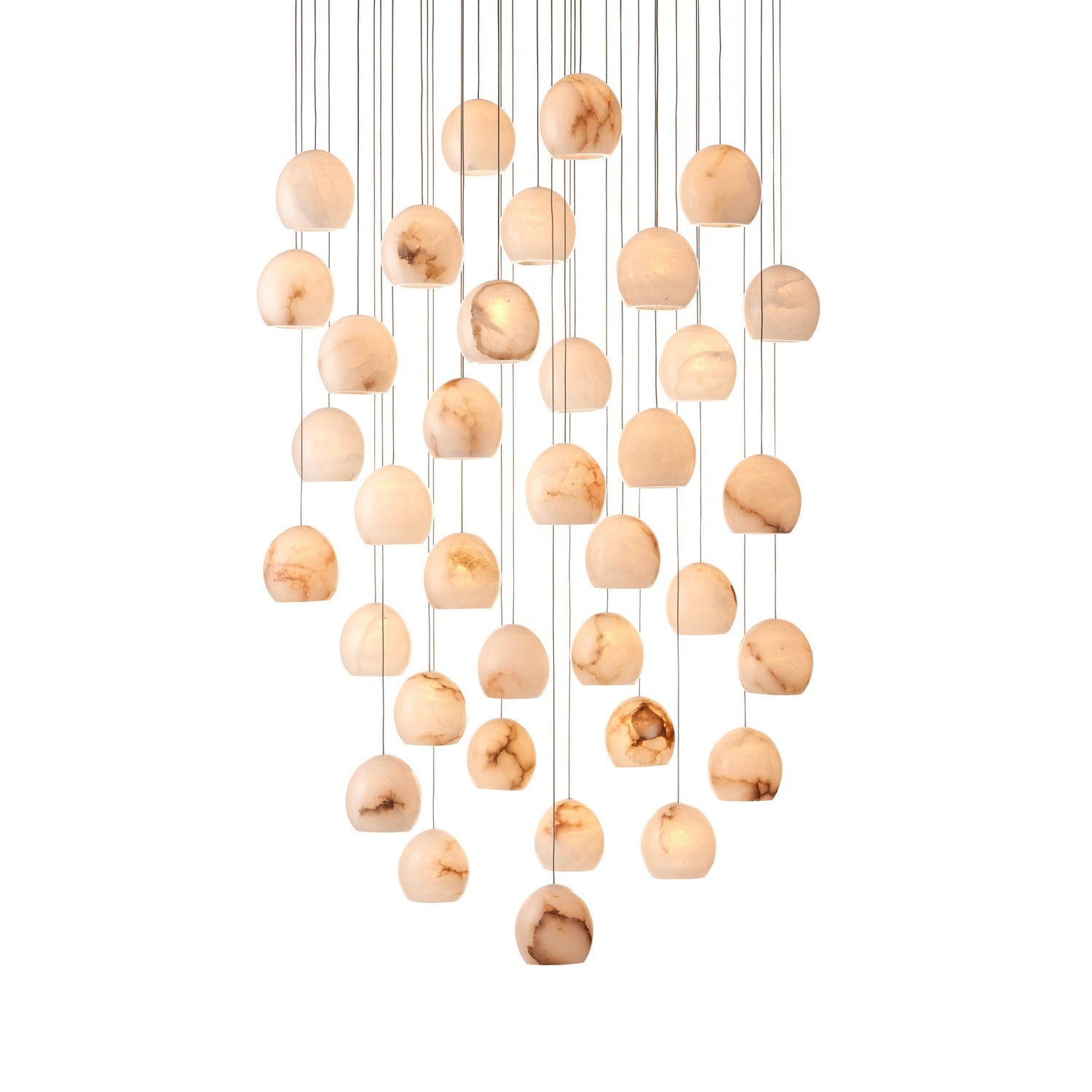 Currey and Company - 9000-0901 - 36 Light Pendant - Lazio Collection - White