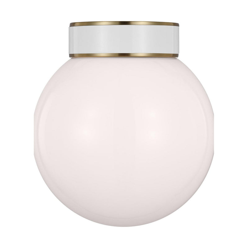 Visual Comfort Studio - KSF1051BBSGW - One Light Flush Mount - Monroe - Burnished Brass