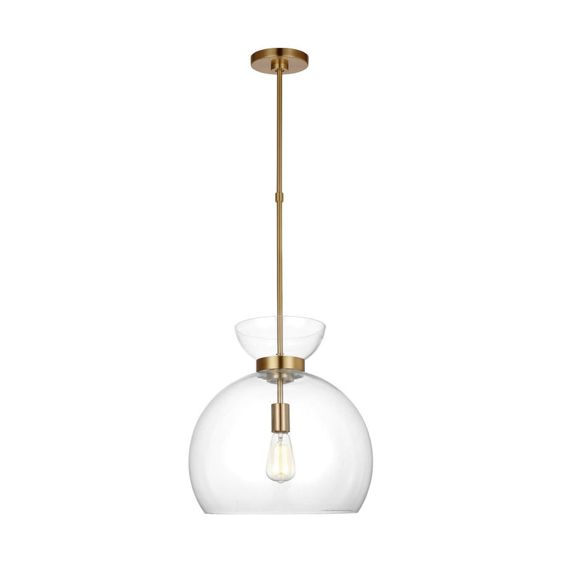 Visual Comfort Studio - KSP1021BBSCG - One Light Pendant - Londyn - Burnished Brass with Clear Glass