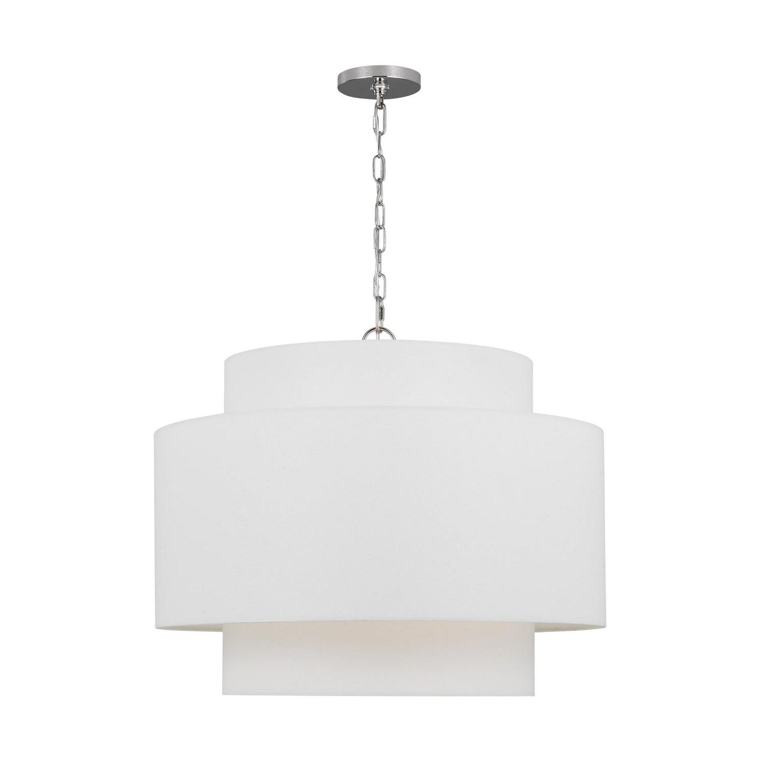 Visual Comfort Studio - KSP1043PN - Three Light Pendant - Sawyer - Polished Nickel