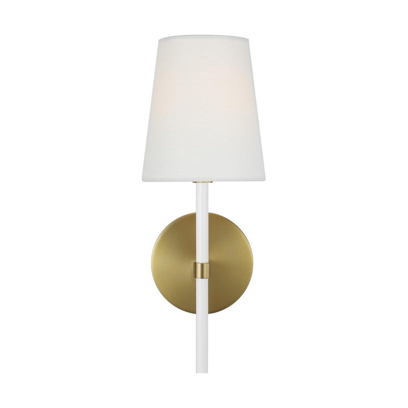 Visual Comfort Studio - KSW1081BBSGW - One Light Wall Sconce - Monroe - Burnished Brass