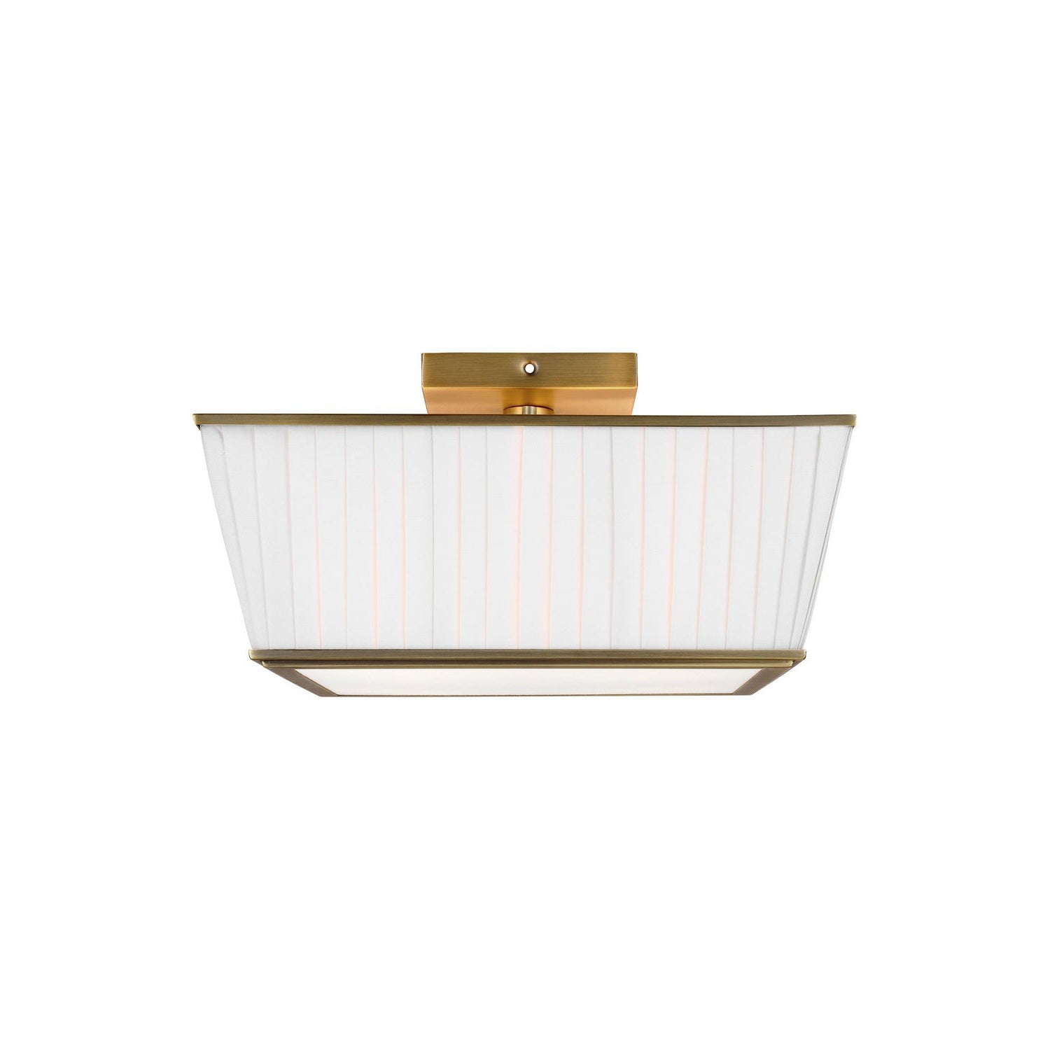 Visual Comfort Studio - LF1044TWB - Four Light Flush Mount - Esther - Time Worn Brass