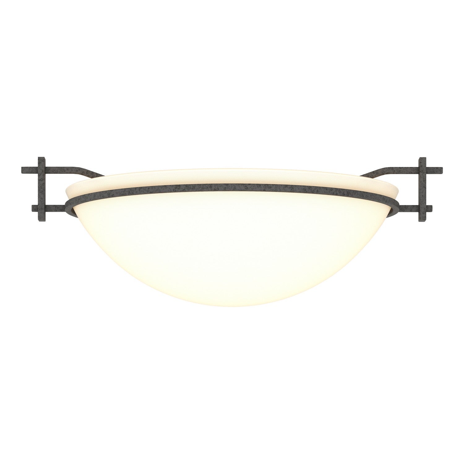 Hubbardton Forge - 124251-SKT-20-GG0045 - One Light Semi-Flush Mount - Moonband - Natural Iron