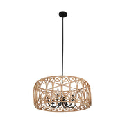 Kalco - 515355MB - Six Light Pendant - Tablas - Matte Black