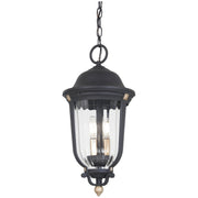 Minka-Lavery - 73236-738 - Three Light Outdoor Chain Hung - Peale Street - Sand Coal And Vermeil Gold