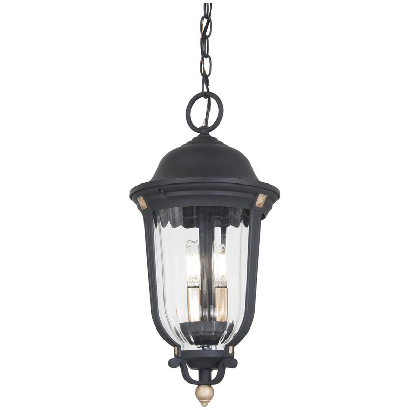 Minka-Lavery - 73236-738 - Three Light Outdoor Chain Hung - Peale Street - Sand Coal And Vermeil Gold