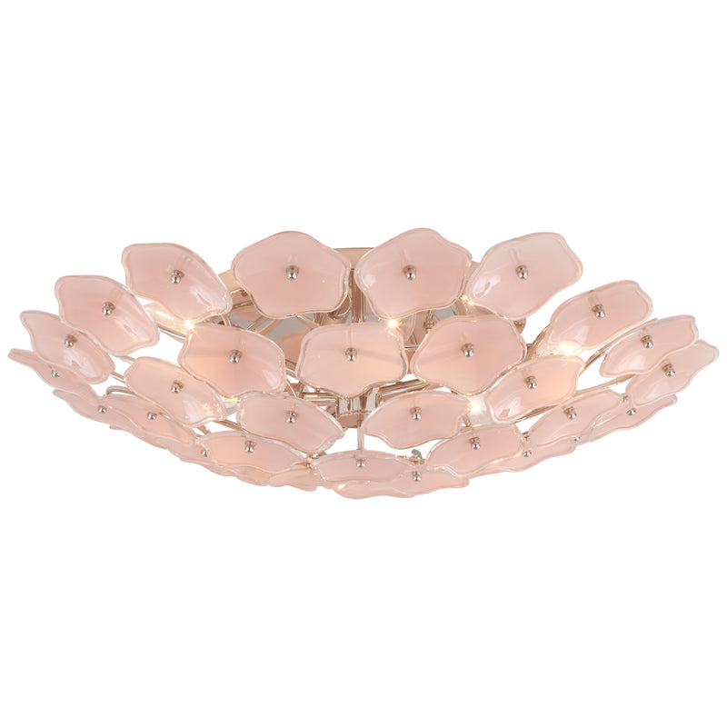 Visual Comfort Signature - KS 4066PN-BLS - LED Flush Mount - Leighton - Polished Nickel