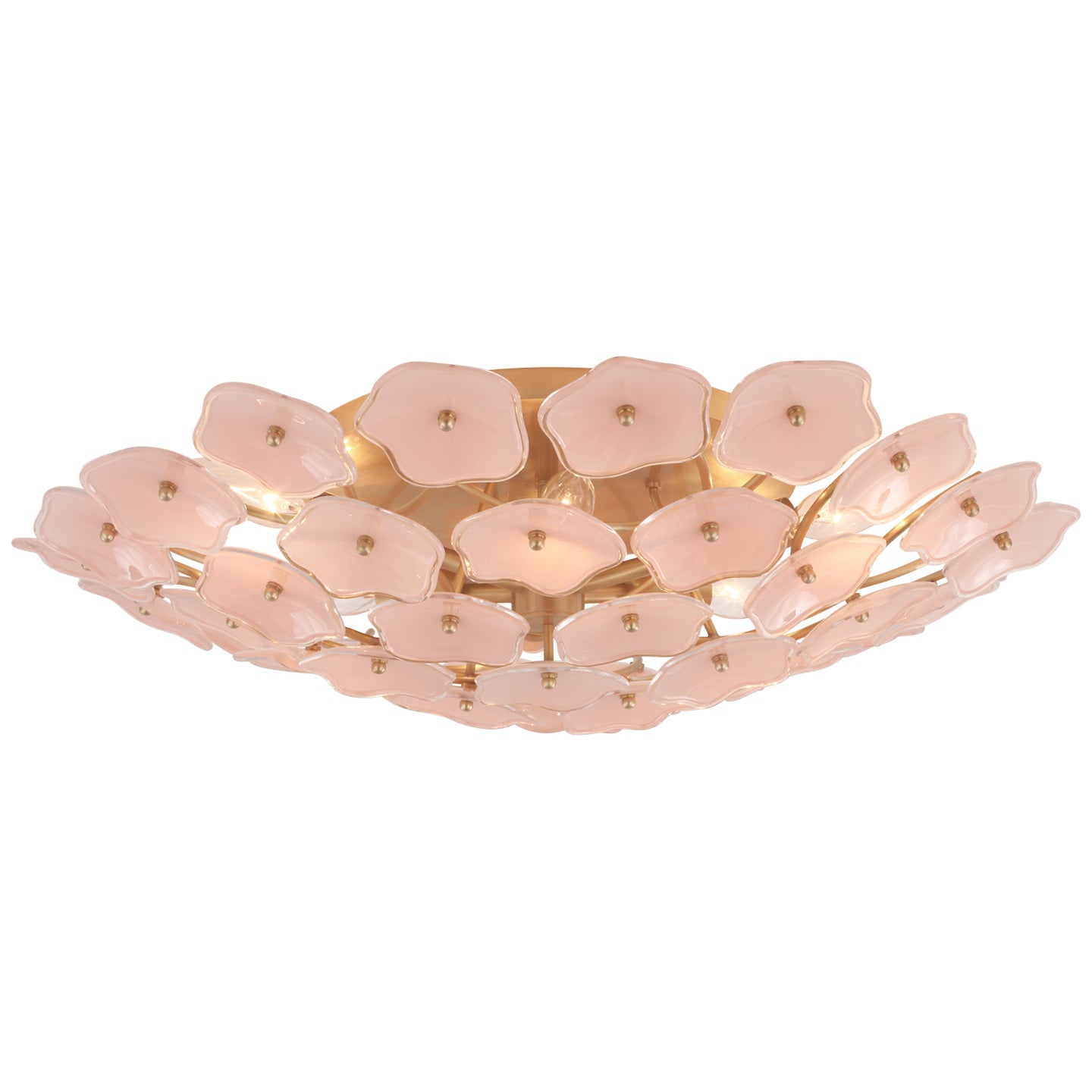 Visual Comfort Signature - KS 4066SB-BLS - LED Flush Mount - Leighton - Soft Brass
