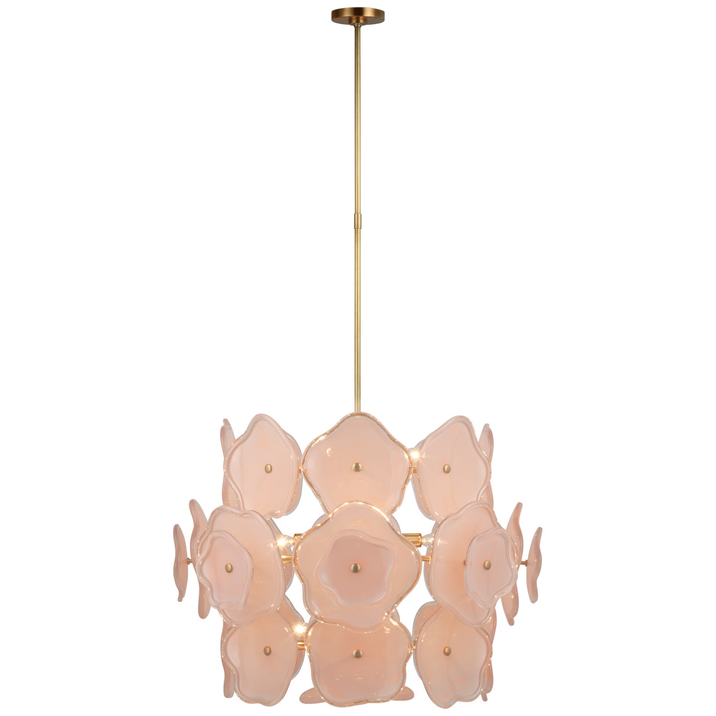 Visual Comfort Signature - KS 5067SB-BLS - LED Chandelier - Leighton - Soft Brass