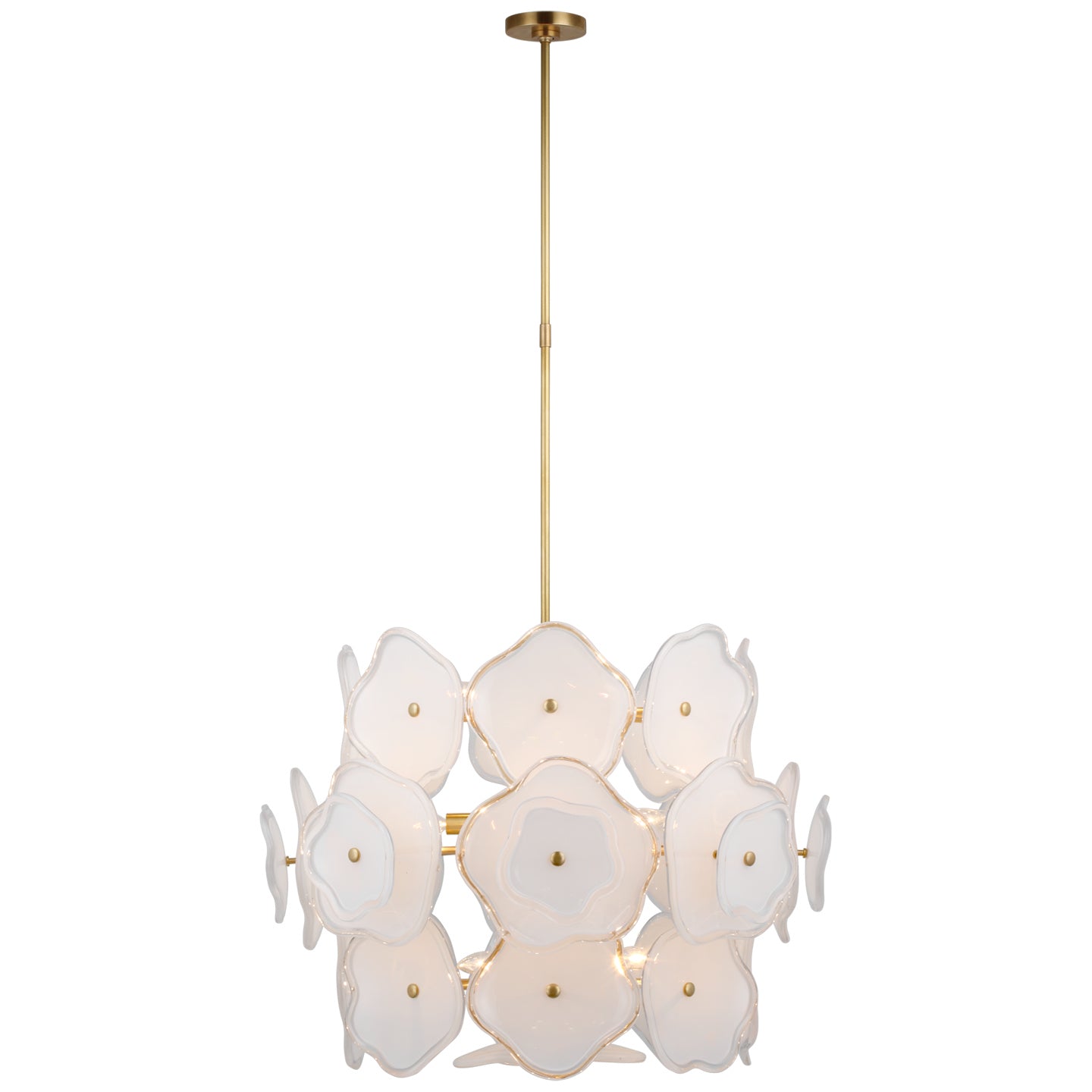Visual Comfort Signature - KS 5067SB-CRE - LED Chandelier - Leighton - Soft Brass