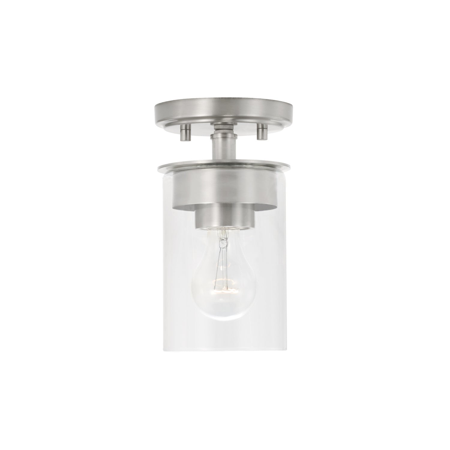 Capital Lighting - 246811BN-532 - One Light Semi Flush Mount - Mason - Brushed Nickel
