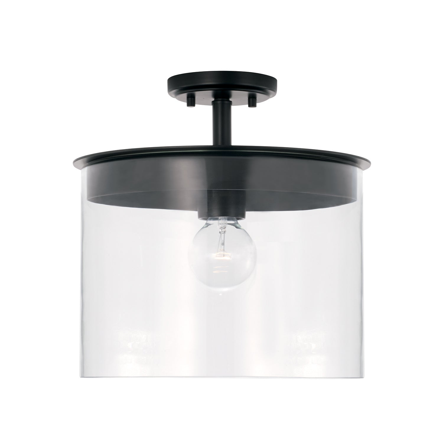 Capital Lighting - 246812MB - One Light Semi Flush Mount - Mason - Matte Black
