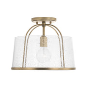Capital Lighting - 247011AD - One Light Semi Flush Mount - Madison - Aged Brass