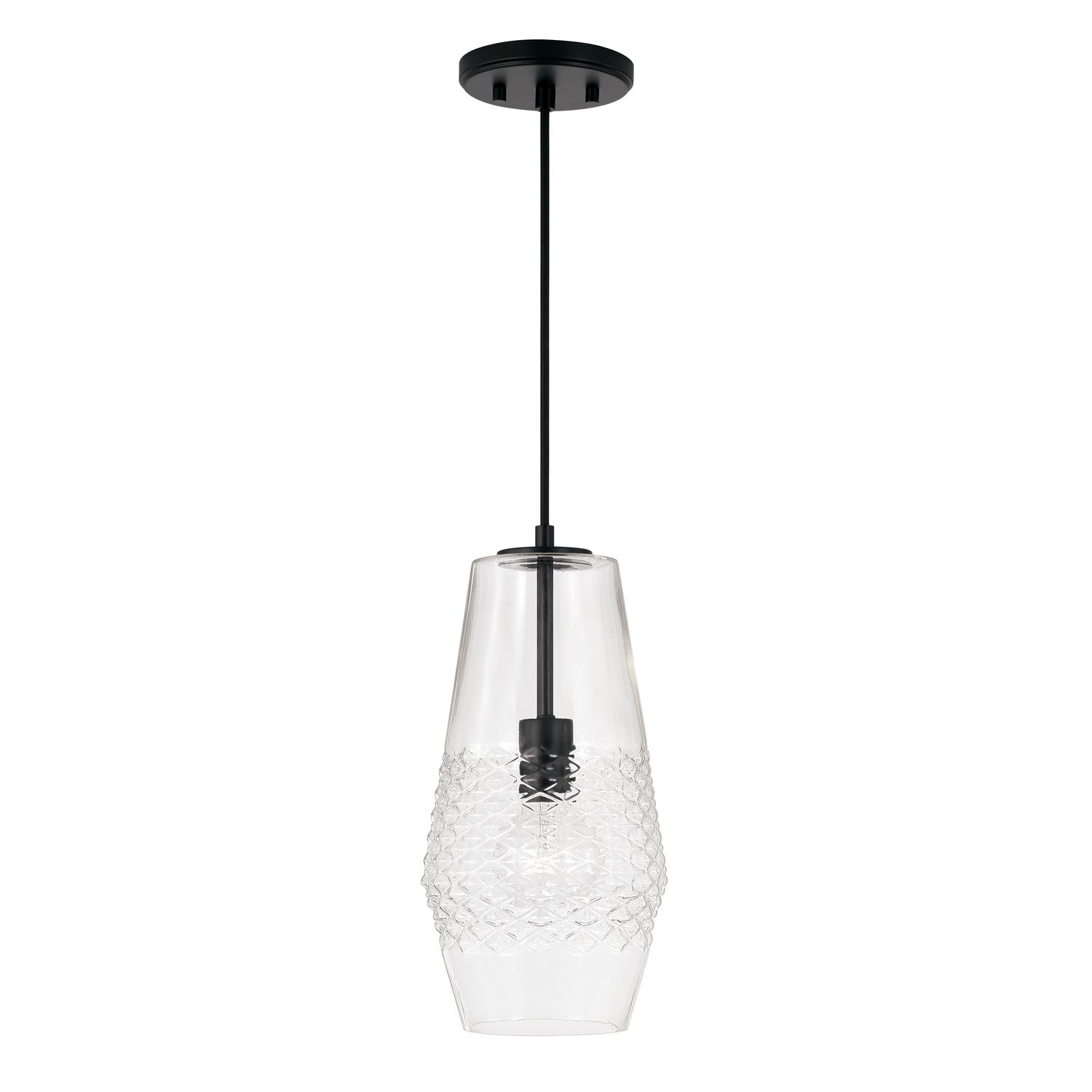 Capital Lighting - 345011MB - One Light Pendant - Dena - Matte Black