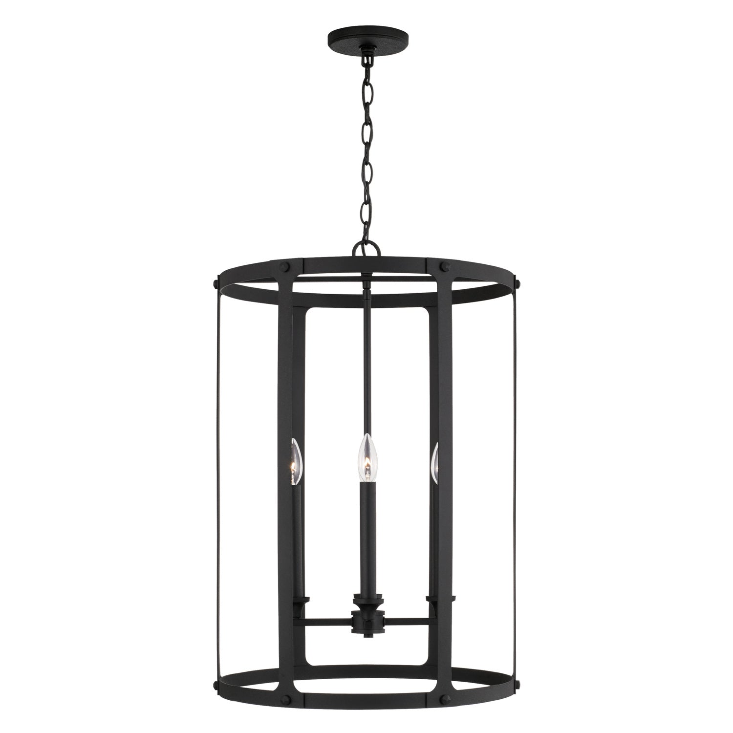 Capital Lighting - 544941BI - Four Light Foyer - Brennen - Black Iron