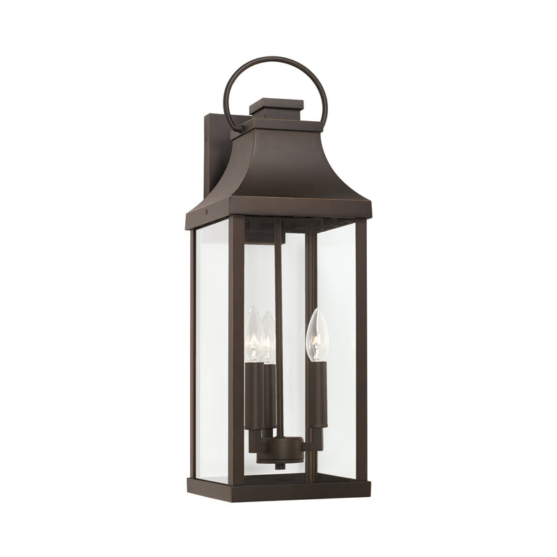 Capital Lighting - 946431OZ - Three Light Outdoor Wall Lantern - Bradford - Oiled Bronze