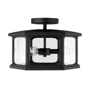 Capital Lighting - 946632BK - Three Light Outdoor Semi Flush Mount - Walton - Black