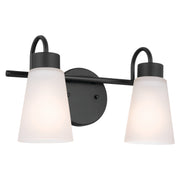Kichler - 55125BK - Two Light Bath - Erma - Black