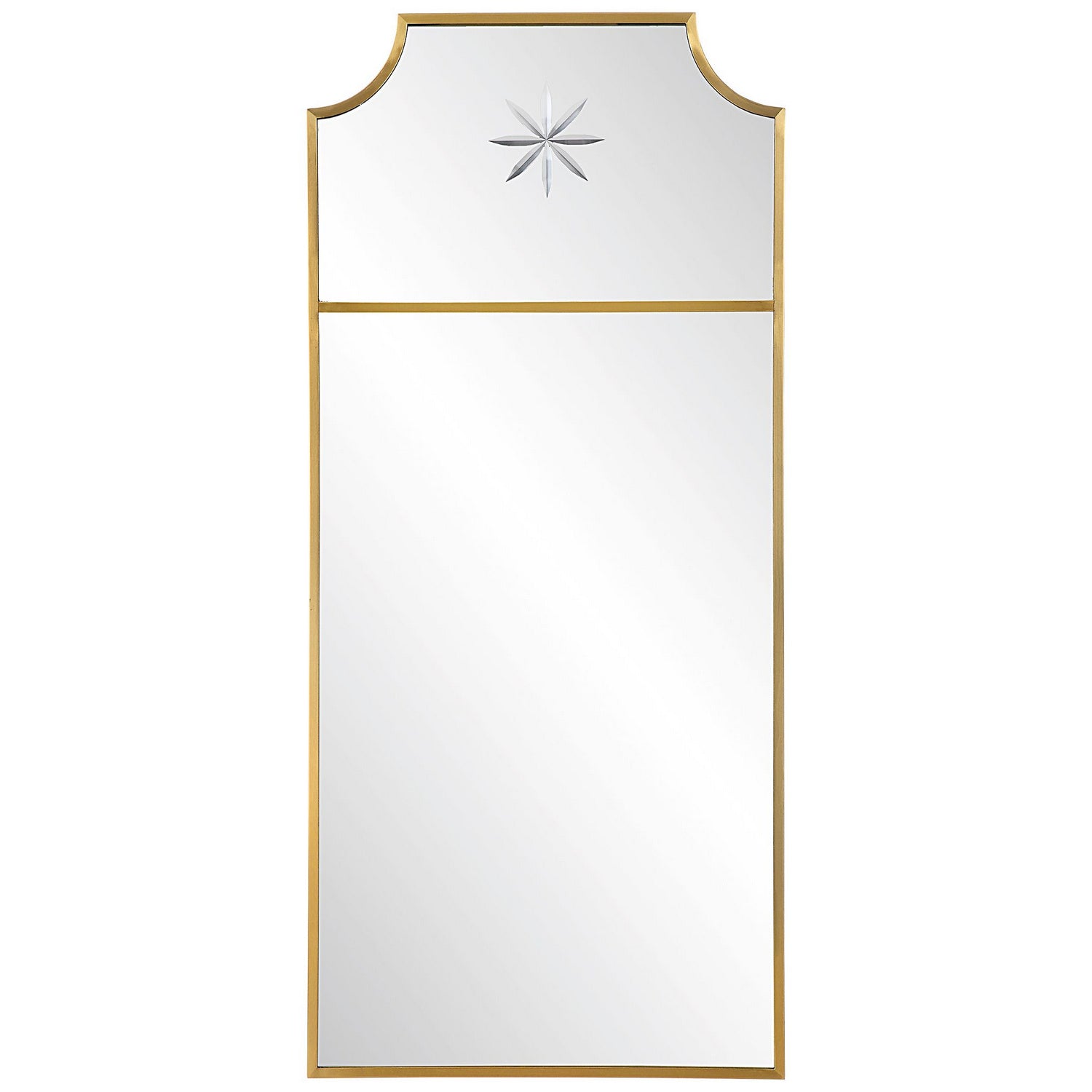Uttermost - 09748 - Mirror - Caddington - Satin Brushed Brass