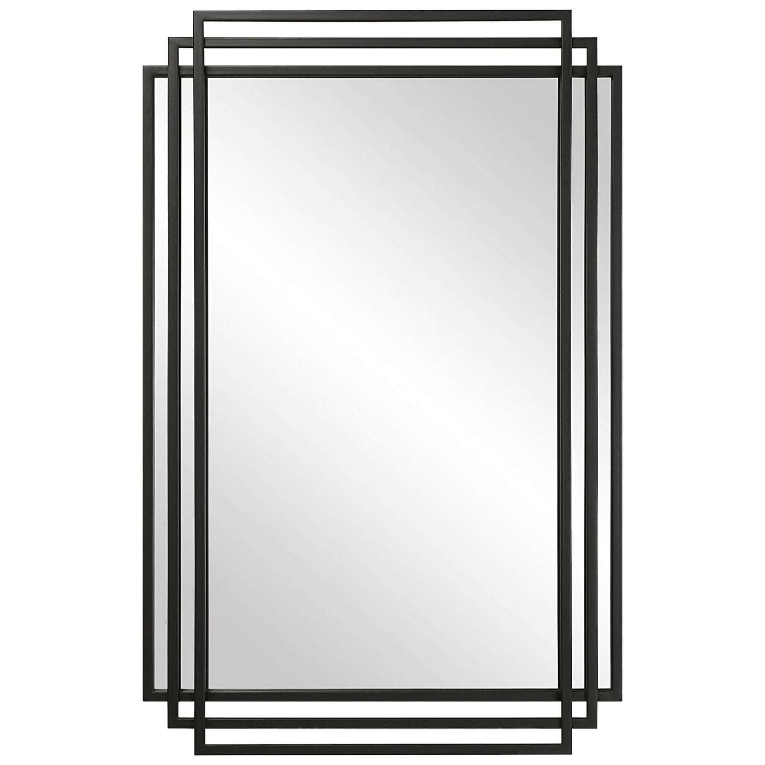 Uttermost - 09768 - Mirror - Amherst - Matte Black