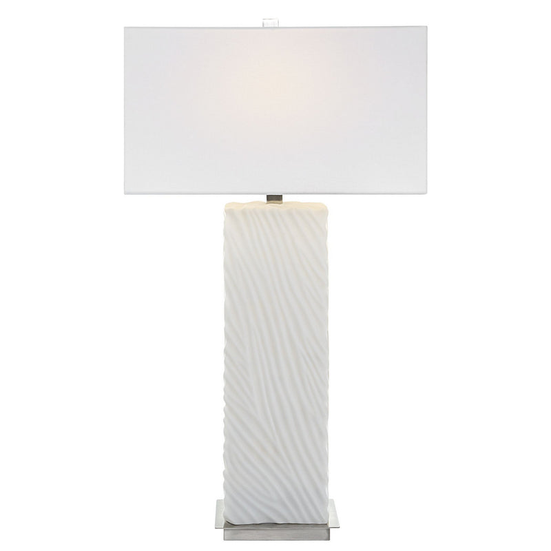 Uttermost - 30066 - One Light Table Lamp - Pillar - Brushed Nickel