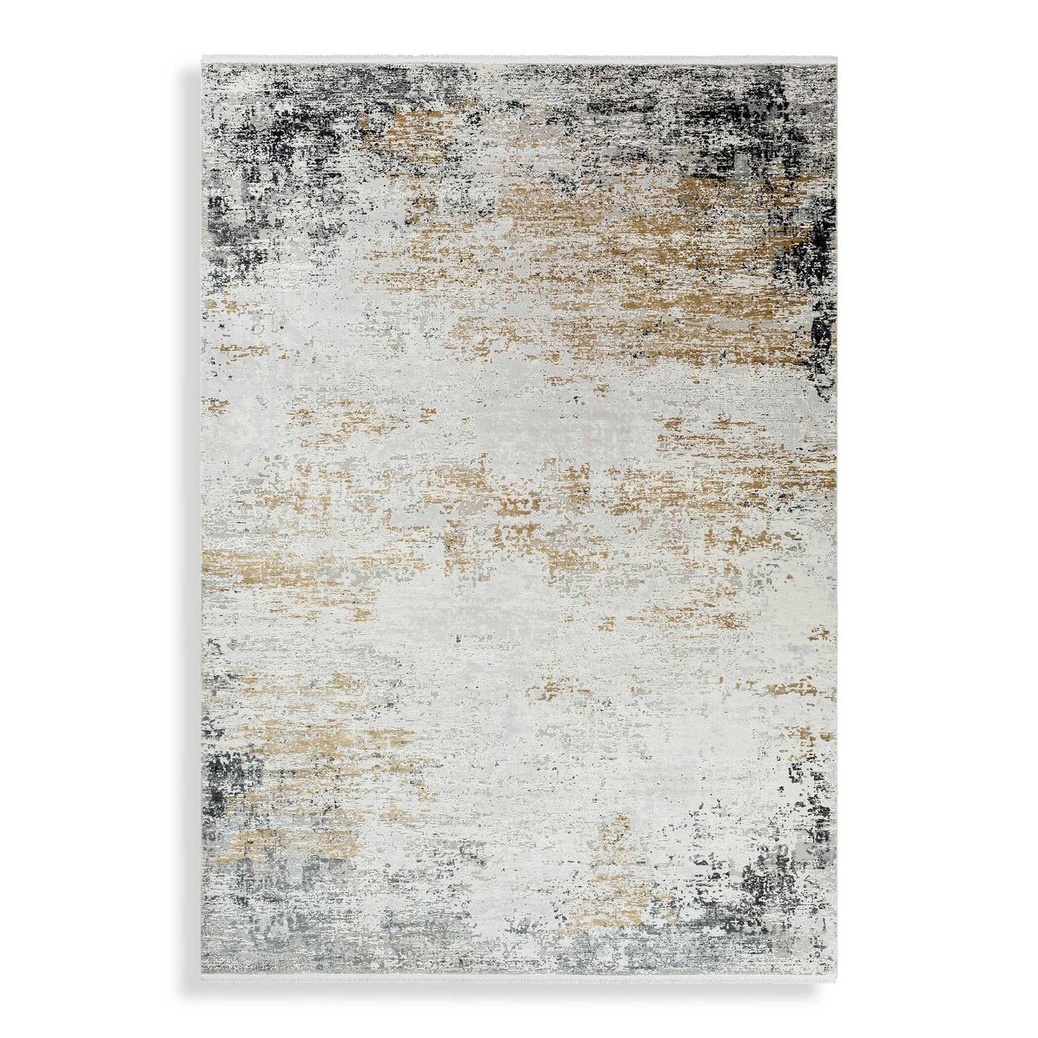 Uttermost - 71508-10 - Rug - Ulen - White, Charcoal, Saffron, Gray