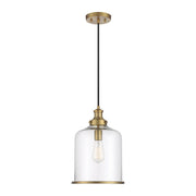 Meridian - M70120NB - One Light Pendant - Natural Brass
