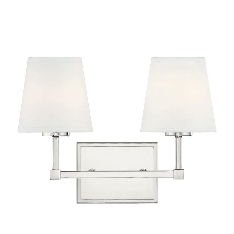 Meridian - M80052PN - Two Light Bathroom Vanity Light - Polished Nickel