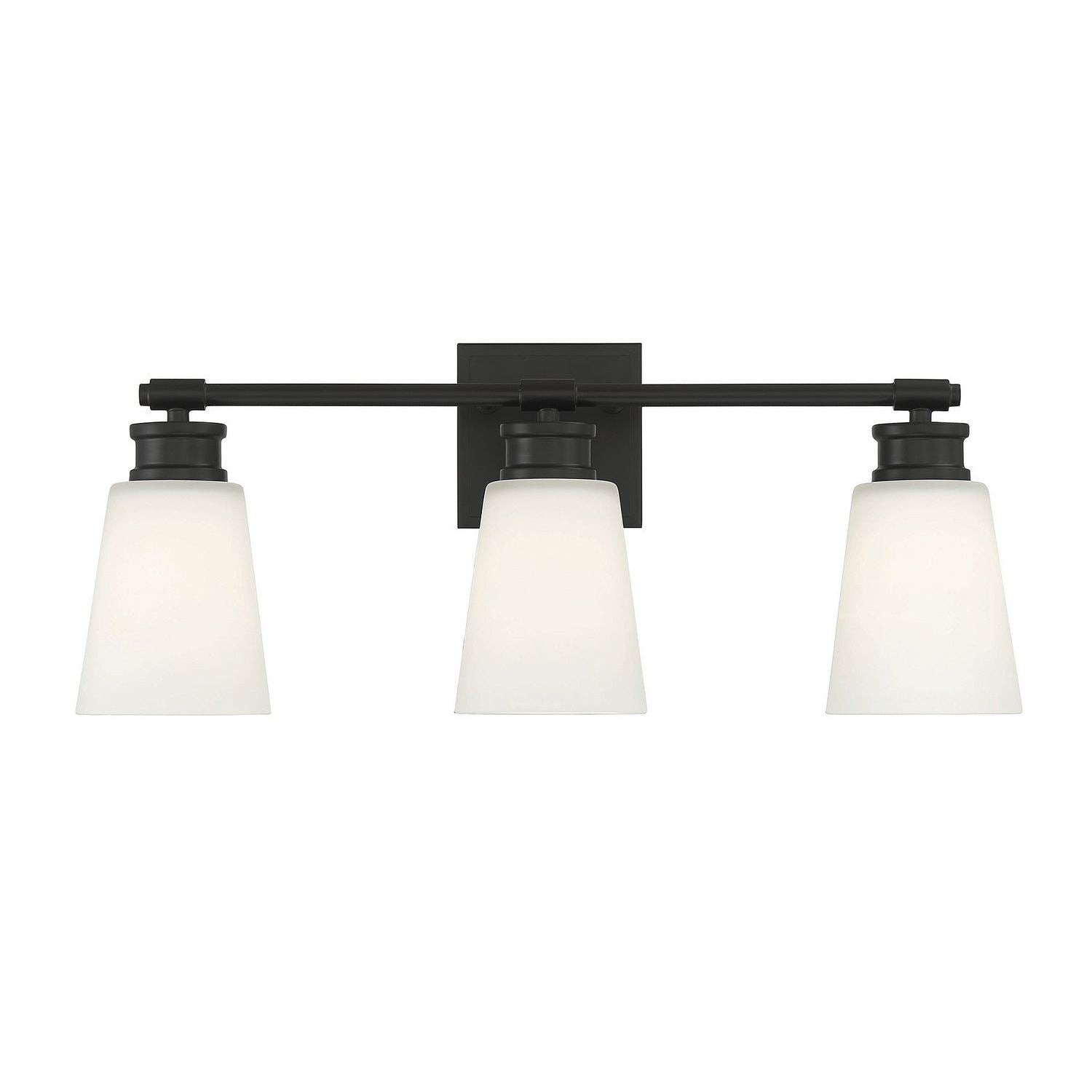 Meridian - M80055MBK - Three Light Bathroom Vanity Light - Matte Black