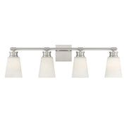 Meridian - M80056BN - Four Light Bathroom Vanity Light - Brushed Nickel