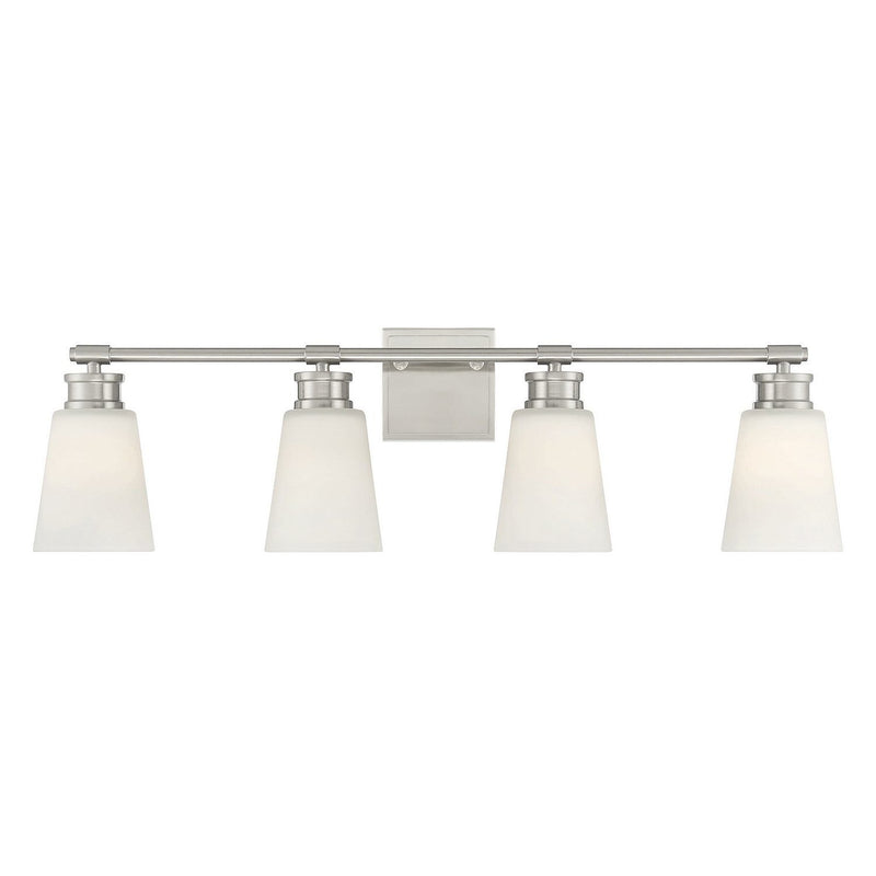 Meridian - M80056BN - Four Light Bathroom Vanity Light - Brushed Nickel