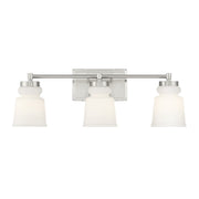 Meridian - M80058BN - Three Light Bathroom Vanity Light - Brushed Nickel