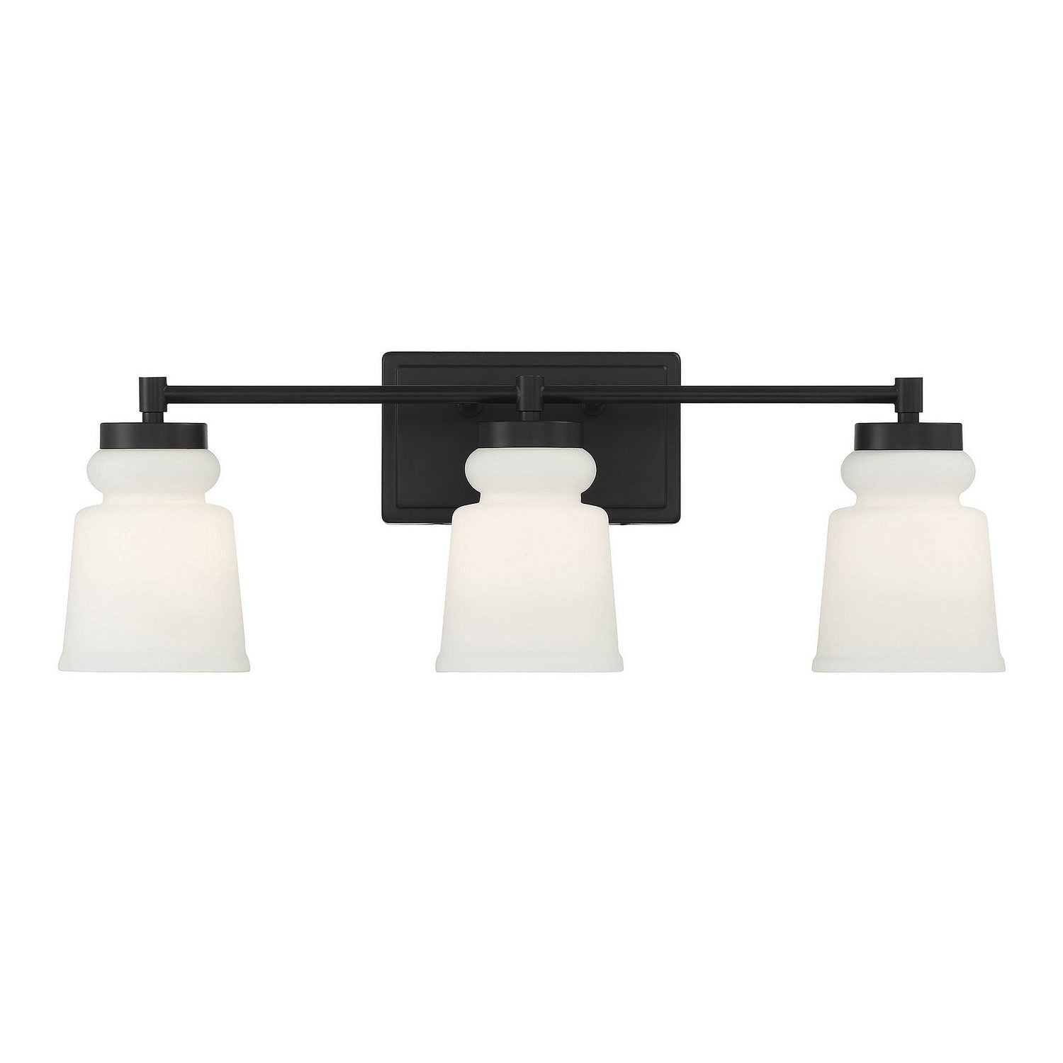 Meridian - M80058MBK - Three Light Bathroom Vanity Light - Matte Black