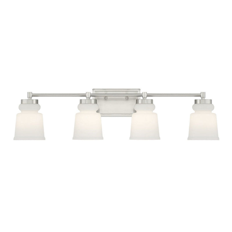 Meridian - M80059BN - Four Light Bathroom Vanity Light - Brushed Nickel