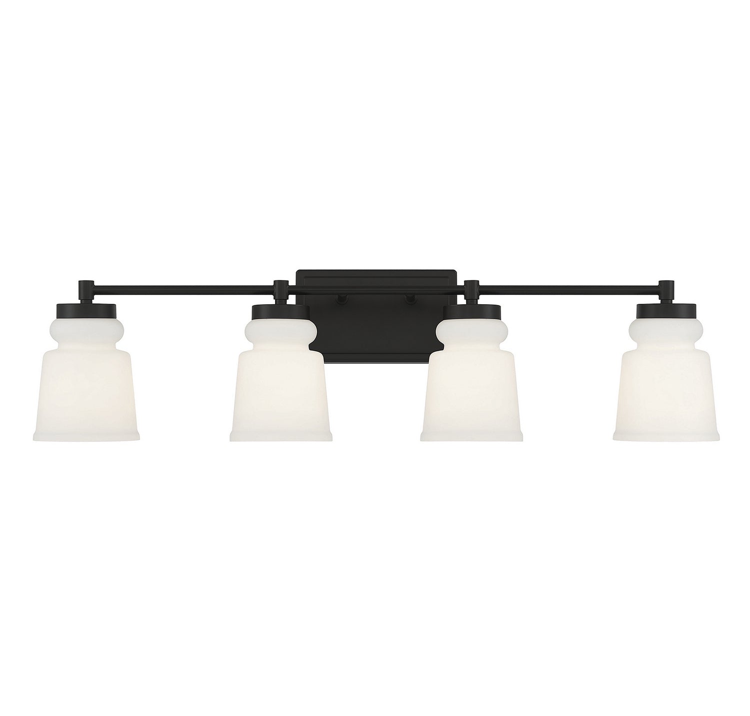 Meridian - M80059MBK - Four Light Bathroom Vanity Light - Matte Black