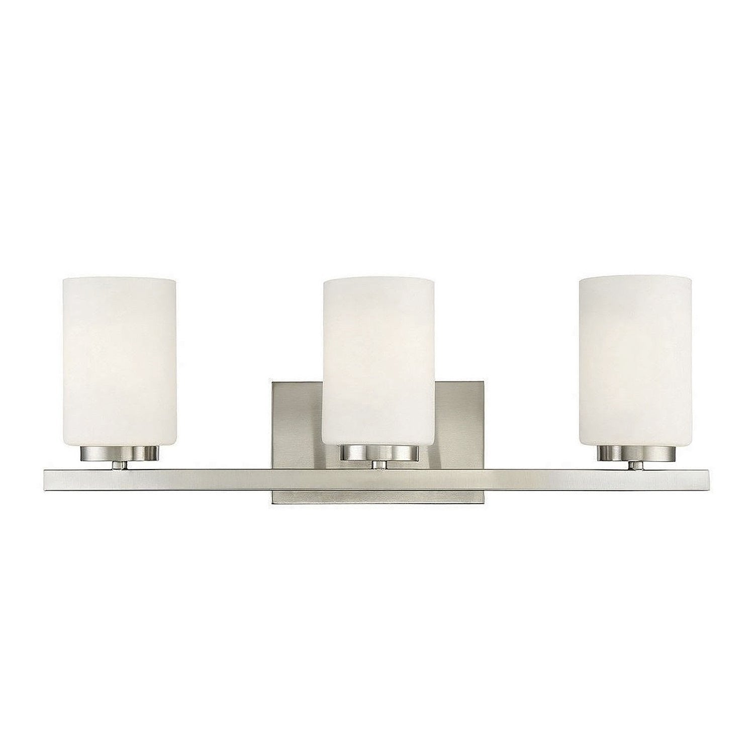 Meridian - M80067BN - Three Light Bathroom Vanity Light - Brushed Nickel